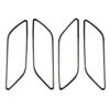 4 PCS Car Carbon Fiber Inner Armrest Decorative Frame for Audi A3 2014-2018 - Image 2