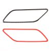 4 PCS Car Carbon Fiber Inner Armrest Decorative Frame for Audi A3 2014-2018 - Image 3