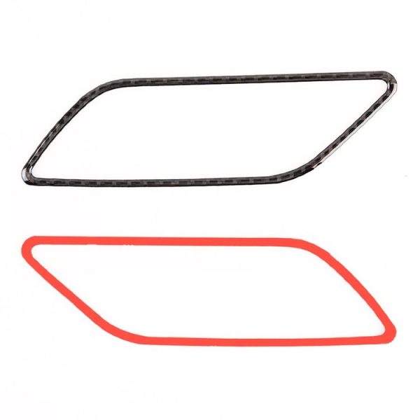 4 PCS Car Carbon Fiber Inner Armrest Decorative Frame for Audi A3 2014-2018 - Image 3
