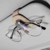 Car Multi-functional Sunglasses Clip Holder (Beige) - Image 8