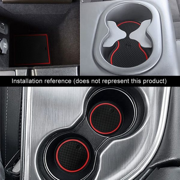 Car Water Cup Gate Slot Mats Plastic Red Anti-Slip Interior Door Pad for Nissan X-trail 2017 Five Seats - Image 5
