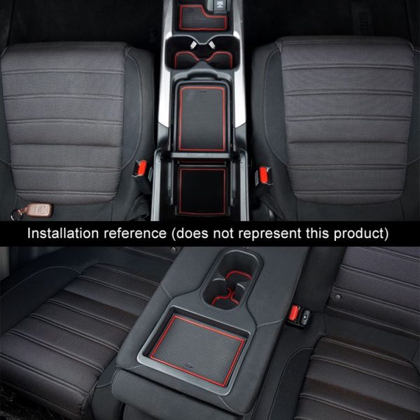 Car Water Cup Gate Slot Mats Plastic Red Anti-Slip Interior Door Pad for Nissan X-trail 2017 Five Seats - Image 6