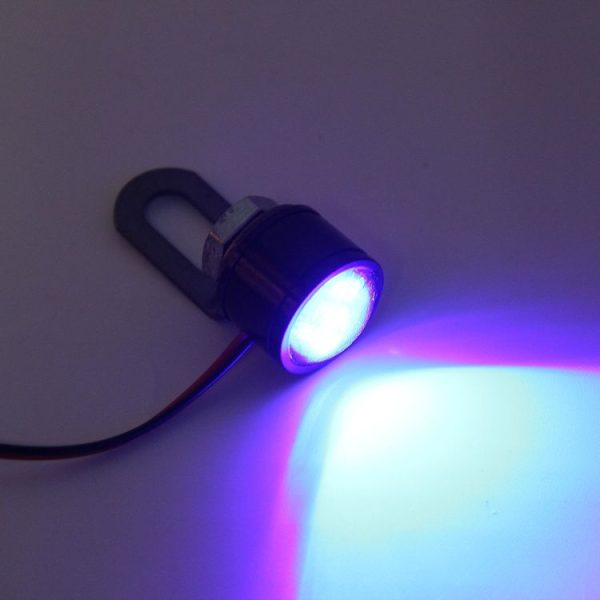 2 PCS 12V 3W Blue Light Eagle Eyes LED Strobe Light For Motorcycle, Wire Length: 90cm - Image 6