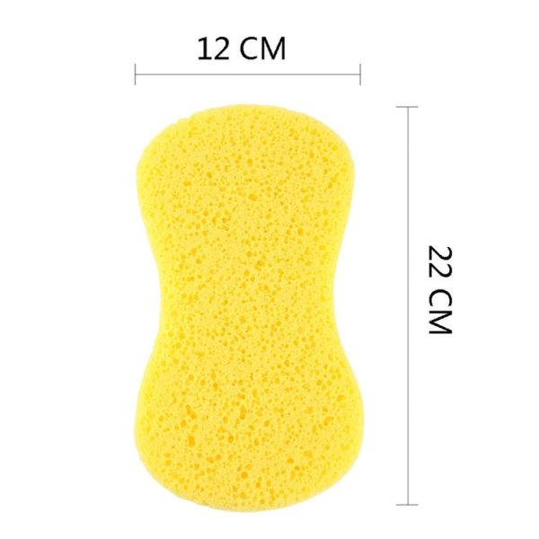 5 PCS Household Cleaning Sponge Yellow Car Wash Sponge With Macropores - Image 2