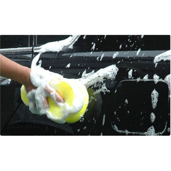 5 PCS Household Cleaning Sponge Yellow Car Wash Sponge With Macropores - Image 6
