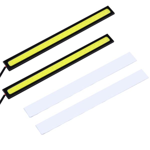 2 PCS 6W 400 LM 6000K DRL COB White Light Bar Car Light Source Waterproof Daytime Running Lights, DC 12V - Image 2