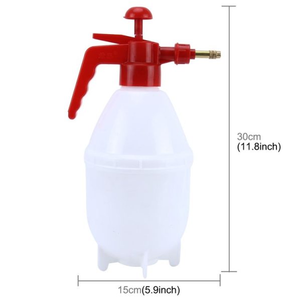 KANEED 1.5L Corrosion-Resistant Hand-pressure Hand Pump Pressure Sprayer Water Bottle for Washing Car And Gardening (White) - Image 3
