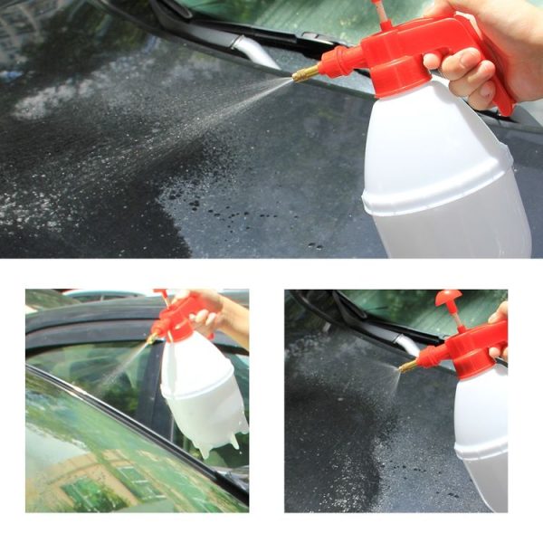 KANEED 1.5L Corrosion-Resistant Hand-pressure Hand Pump Pressure Sprayer Water Bottle for Washing Car And Gardening (White) - Image 7