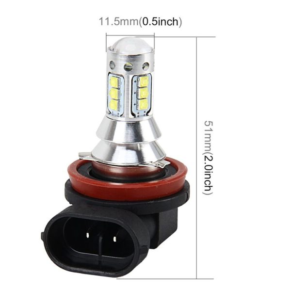 H11 50W 500 LM 6000K Car Fog Light with 16 CREE Lamps, DC 12V-24V (White Light) - Image 2