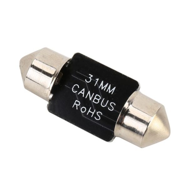2 PCS 31mm DC12V / 1.5W / 6000K / 110LM 4LEDs SMD-3030 Car Reading Lamp Dome Light, with Decoder - Image 3