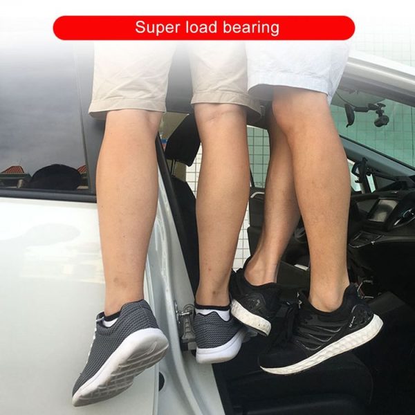 Multi-function Car Door Sill Step Pedals Pads (Silver) - Image 10