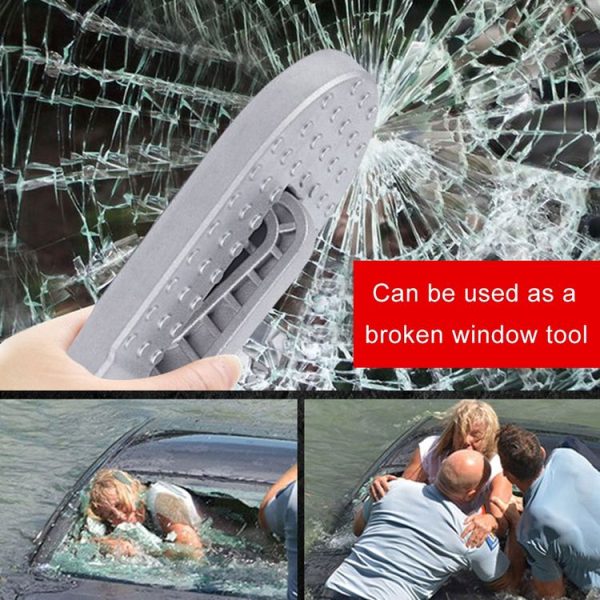 Multi-function Car Door Sill Step Pedals Pads (Silver) - Image 11