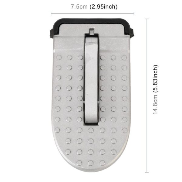 Multi-function Car Door Sill Step Pedals Pads (Silver) - Image 4