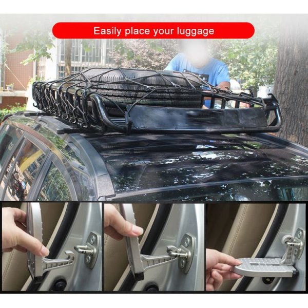 Multi-function Car Door Sill Step Pedals Pads (Silver) - Image 9