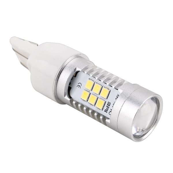 2 PCS 7443-T20-2835 10.5W 780LM 6000K 21 SMD 2835 LEDs Car Brake Light DC 12~24V (White Light) - Image 3