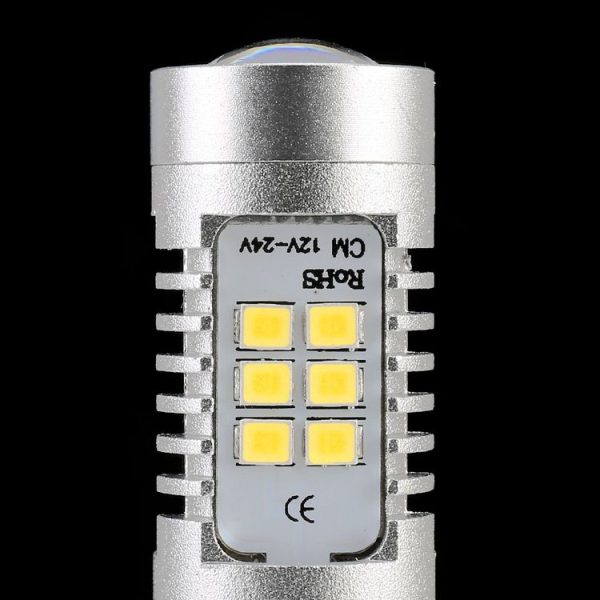 2 PCS 7443-T20-2835 10.5W 780LM 6000K 21 SMD 2835 LEDs Car Brake Light DC 12~24V (White Light) - Image 5