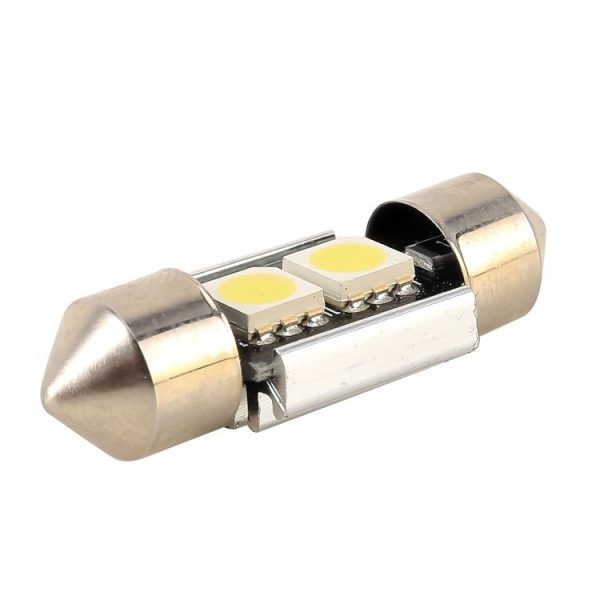 10 PCS 31mm DC12V / 1.7W / 7000K / 70LM 2LEDs SMD-5050 Car Reading Lamp (White Light) - Image 4