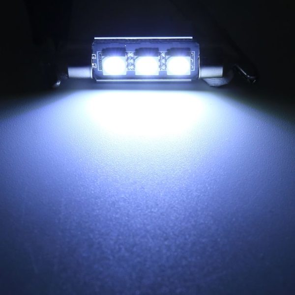 10 PCS 31mm DC12V / 1.7W / 7000K / 70LM 2LEDs SMD-5050 Car Reading Lamp (White Light) - Image 5