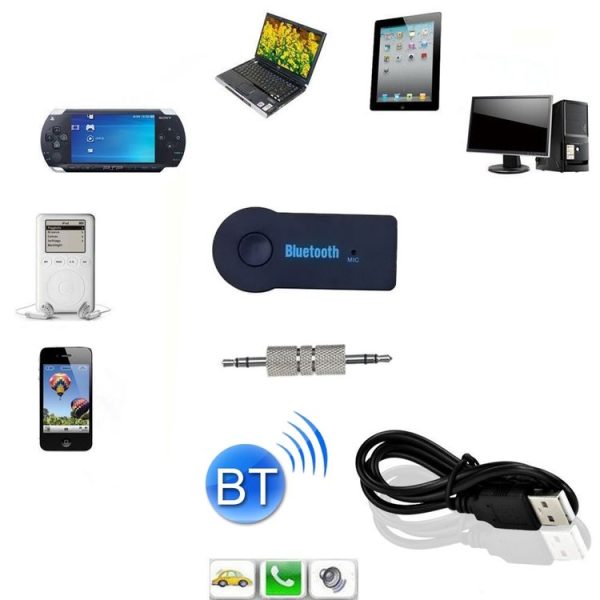 Portable Single Sound Channel Bluetooth Wireless Music Receiver Mini Boombox for iPhone / iPad / Car / Headphone / Stereo, Support Bluetooth Hands-free (Black) - Image 7