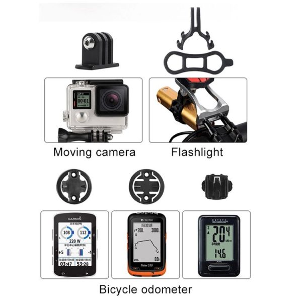 Mountain Bike Code Table Seat Bicycle Extension Bracket Light Stand (Black) - Image 4