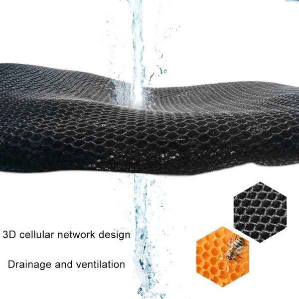 Motorcycle Breathable Sunscreen Double Layer 3D Honeycomb Small Hole Polyester Cushion Mesh, Size: XL, Length: 90cm; Width: 52cm - Image 3