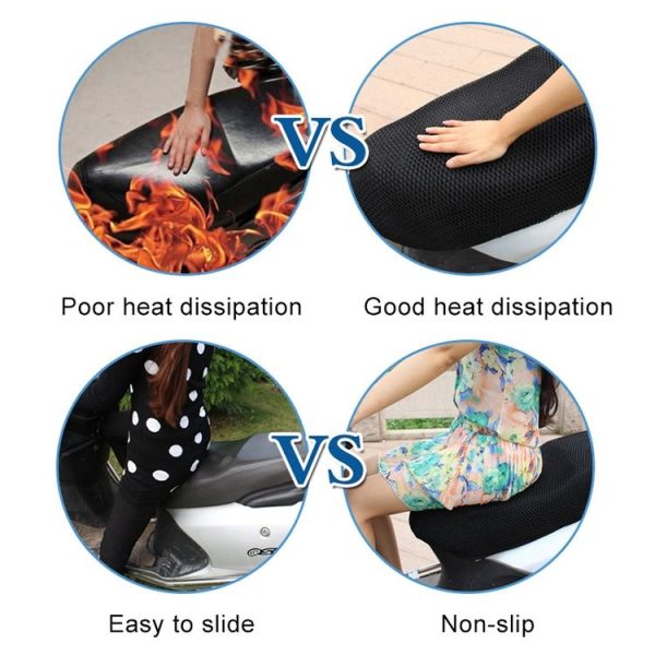 Motorcycle Breathable Sunscreen Double Layer 3D Honeycomb Small Hole Polyester Cushion Mesh, Size: XL, Length: 90cm; Width: 52cm - Image 6
