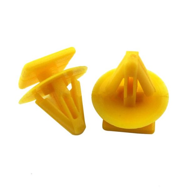 100 PCS Hole Plastic Rivets Fastener Push Clips (Yellow) - Image 3