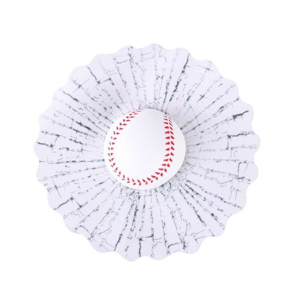 Creative 3D Deco Sport Balls Car Window Crack Decal Sticker (Baseball) - Image 2