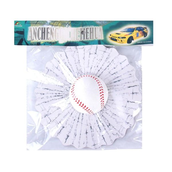 Creative 3D Deco Sport Balls Car Window Crack Decal Sticker (Baseball) - Image 4