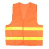 XL Reflective Fluorescent Vest Safty Cloth Driving School Construction Traffic Safty Warning Working Cloth (Orange)