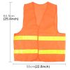 XL Reflective Fluorescent Vest Safty Cloth Driving School Construction Traffic Safty Warning Working Cloth (Orange) - Image 2