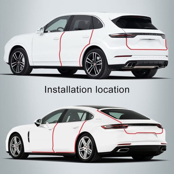 Car Door Anti-collision Strip Protection Guards Trims Stickers Tape, Length: 3cmx3m - Image 8
