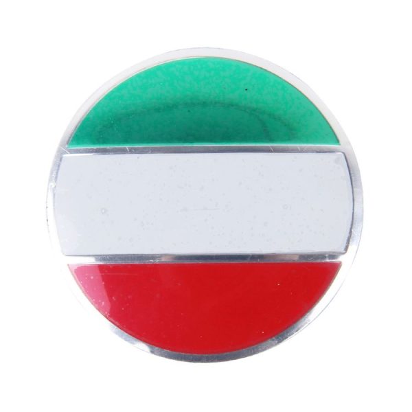4 PCS Italy Flag Metal Car Sticker Wheel Hub Caps Centre Cover Decoration - Image 4