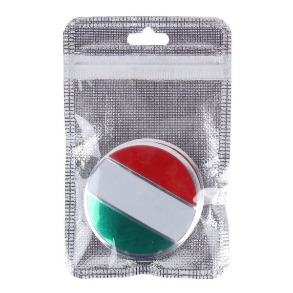 4 PCS Italy Flag Metal Car Sticker Wheel Hub Caps Centre Cover Decoration - Image 5