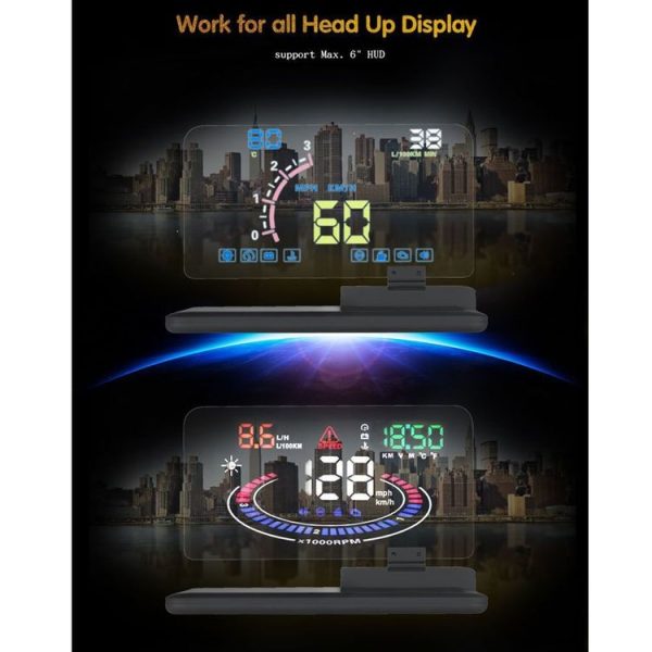 H6 Multi-function Car Smartphone Navigation Head Up Display Holder for 6 Inch Smartphone - Image 13