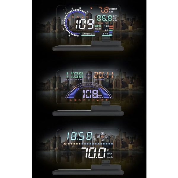 H6 Multi-function Car Smartphone Navigation Head Up Display Holder for 6 Inch Smartphone - Image 14