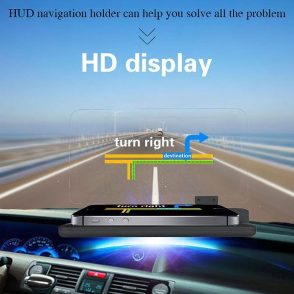 H6 Multi-function Car Smartphone Navigation Head Up Display Holder for 6 Inch Smartphone - Image 15