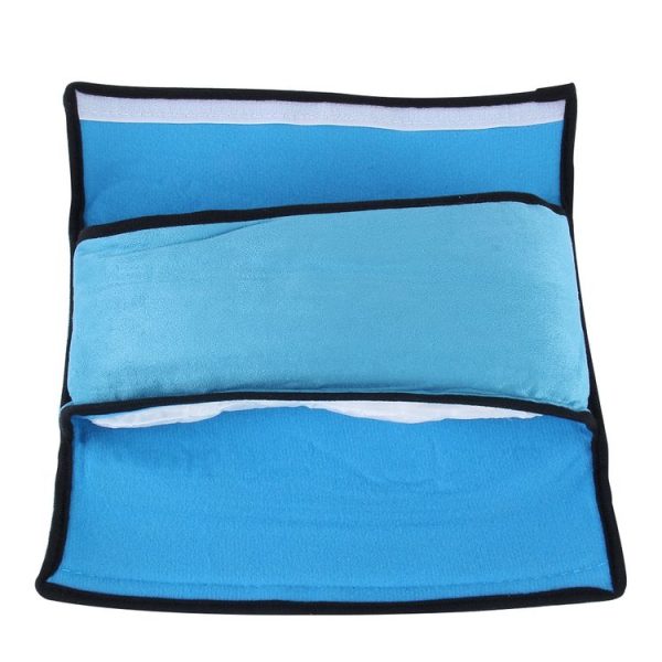 2 PCS Children Baby Safety Strap Soft Headrest Neck Support Pillow Shoulder Pad for Car Safety Seatbelt (Blue) - Image 3
