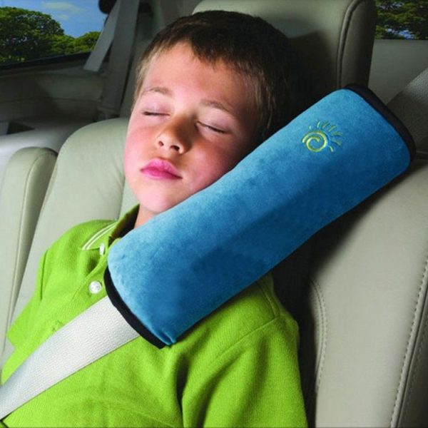 2 PCS Children Baby Safety Strap Soft Headrest Neck Support Pillow Shoulder Pad for Car Safety Seatbelt (Blue) - Image 5