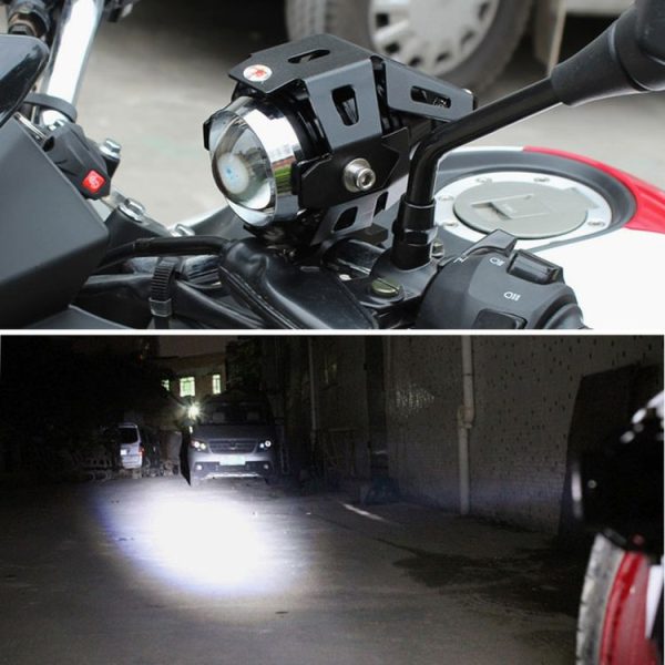 U5 10W 1000LM CREE LED External Motorcycle Headlight Lamp, DC 12-80V (White Light) - Image 7