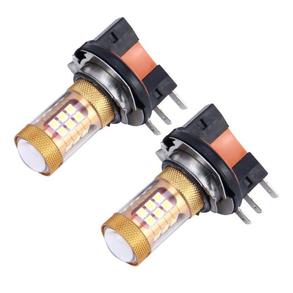 2 PCS H15 10W 1300 LM 6500K 28 SMD-3030 LEDs Car Fog Lights, DC 12V (White Light) - Image 2