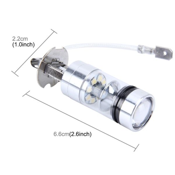 H3 100W 850 LM 7000K 20 SMD-2828-LEDs Car Fog Lights, DC 12-24V (Cool White) - Image 5