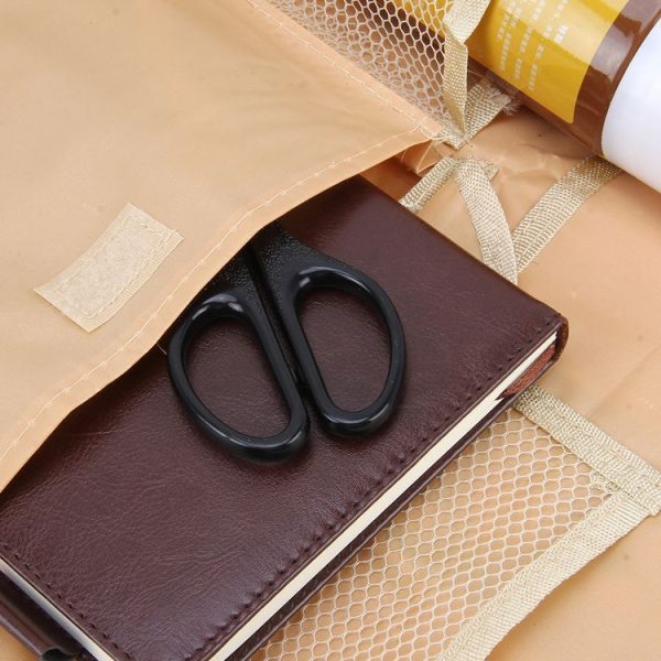 Auto Car Seat Back Organizer Car Seat Hanging Bag Storage for Drinks Cups Phones and Other Items (Khaki) - Image 4