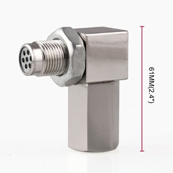 90 Degree Car Oxygen Sensor Spacer Engine Light CEL Check Bung Mini Catalytic Converter M18 x 1.5 - Image 3