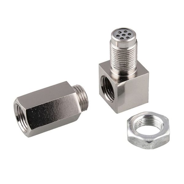 90 Degree Car Oxygen Sensor Spacer Engine Light CEL Check Bung Mini Catalytic Converter M18 x 1.5 - Image 5