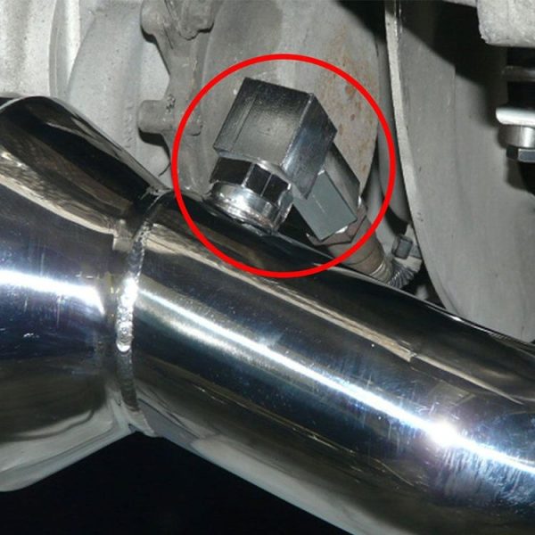 90 Degree Car Oxygen Sensor Spacer Engine Light CEL Check Bung Mini Catalytic Converter M18 x 1.5 - Image 6