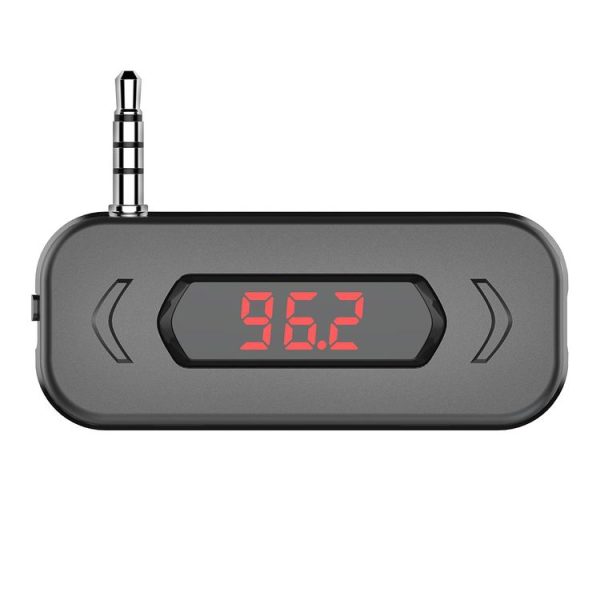 Doosl DSER116 Multifunctional Car FM Transmitter Wireless Music Receiver with 3.5mm Jack & LCD Display, Support Hands-free Call (Black)