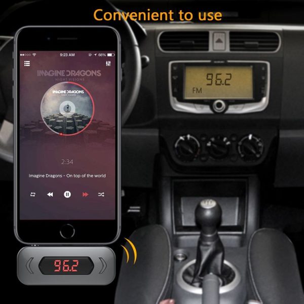 Doosl DSER116 Multifunctional Car FM Transmitter Wireless Music Receiver with 3.5mm Jack & LCD Display, Support Hands-free Call (Black) - Image 7