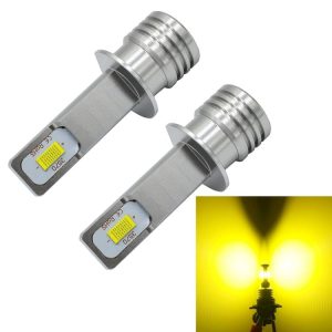 2 PCS H1 72W 1000LM 6000-6500K Super Bright Car Fog Light LED Bulbs, DC 12-24V (Yellow Light)