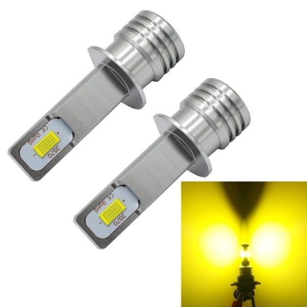 2 PCS H1 72W 1000LM 6000-6500K Super Bright Car Fog Light LED Bulbs, DC 12-24V (Yellow Light)